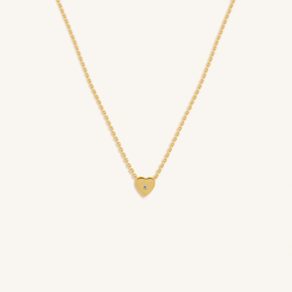 Soul’s Ascent Diamond Heart Gold Necklace