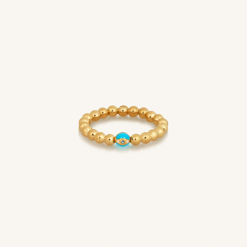 Tranquil Visions Gold Evil Eye Ring