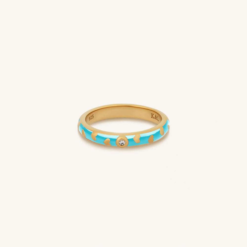 Illuminated Love Gold Hearts Ring