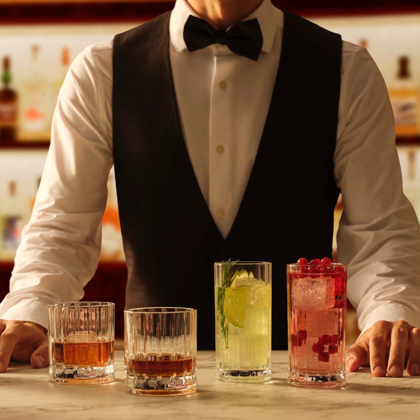 Wayne Set of 4 High Ball Glasses 8.5 oz