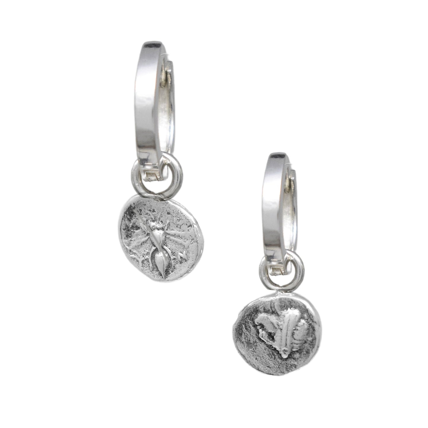 Reversible Ancient Coin Earrings - Bee + Artemis