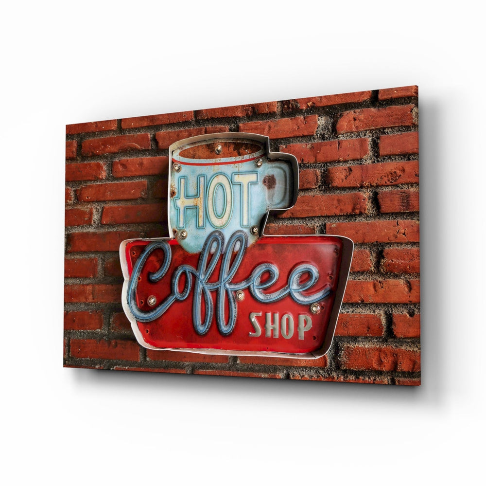 Hot Coffee Glass Wall Art