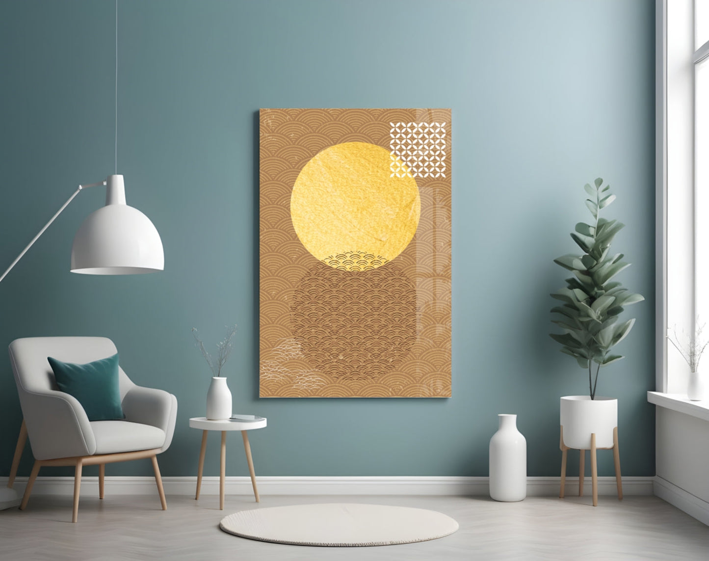 Shadow of the Sun Glass Wall Art