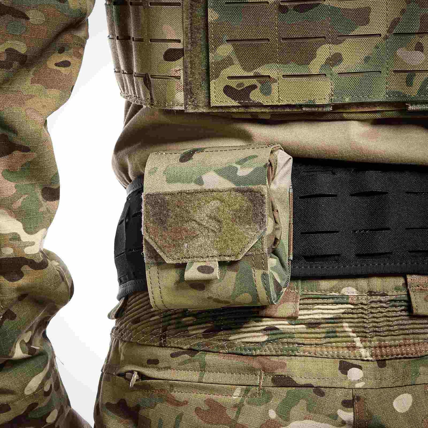 Tactical Dump Pouch Molle Storage Bag Tactical Waist Bag, Drawstring Folding Magazine Dump Bag