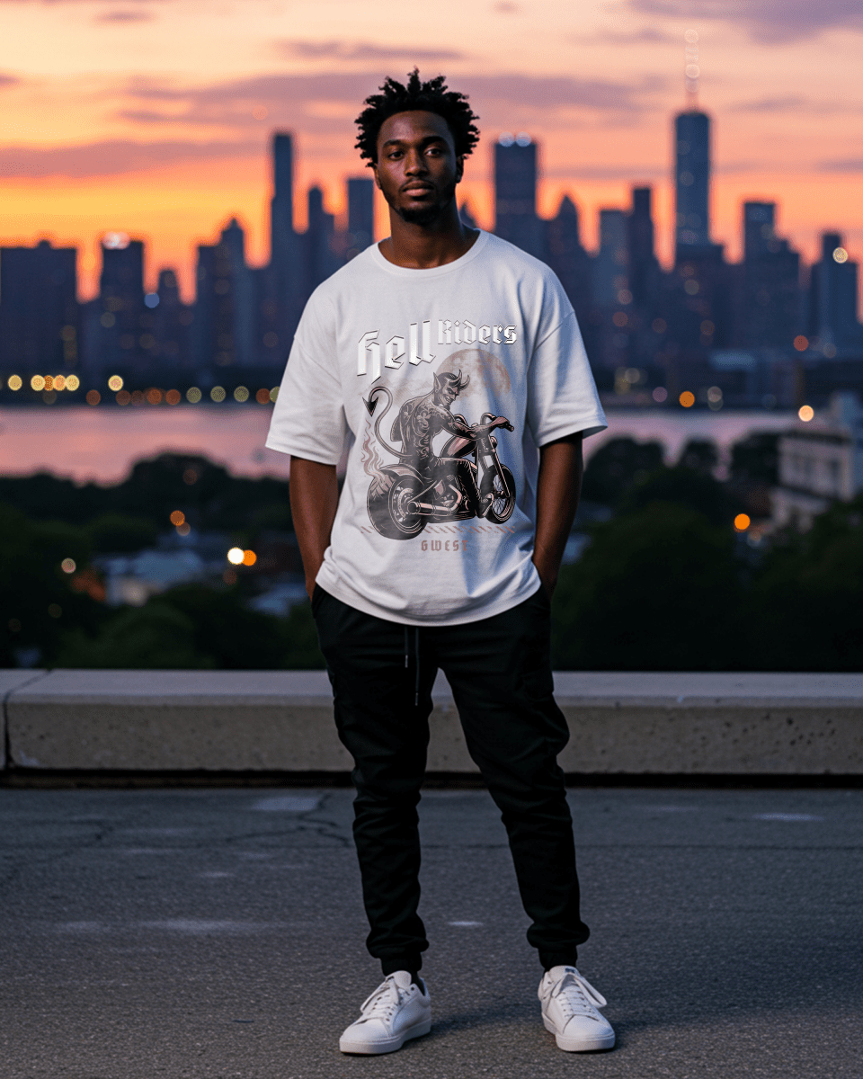 Devil Hell Riders Oversized T-Shirt