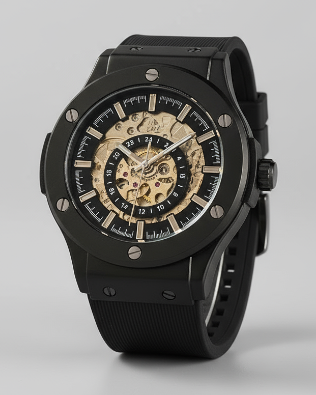 Dapr Watches – "The Jackson" Skeleton Automatic Watch with See-Through Movement
