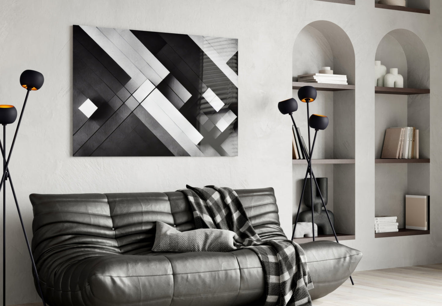 Cubic Glass Wall Art || Designers Collection