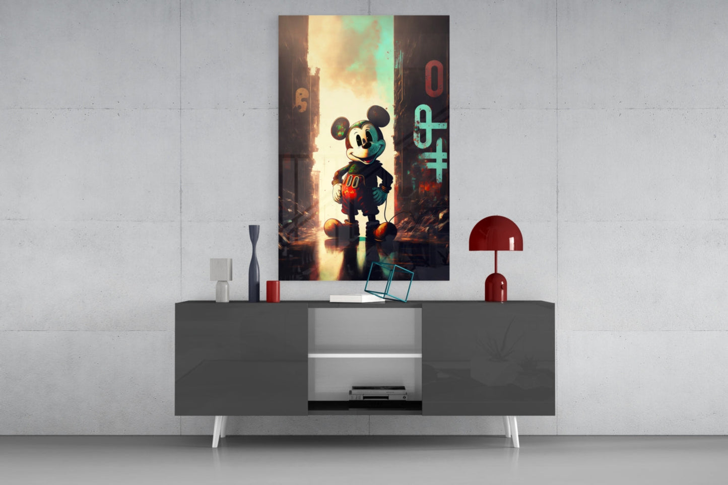 Mouse the Giant Glass Wall Art || Designer Collection