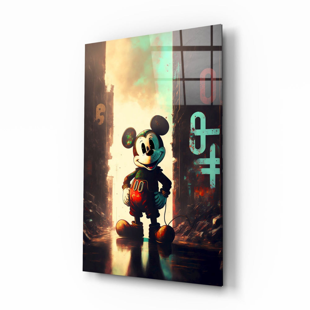 Mouse the Giant Glass Wall Art  || Designer Collection