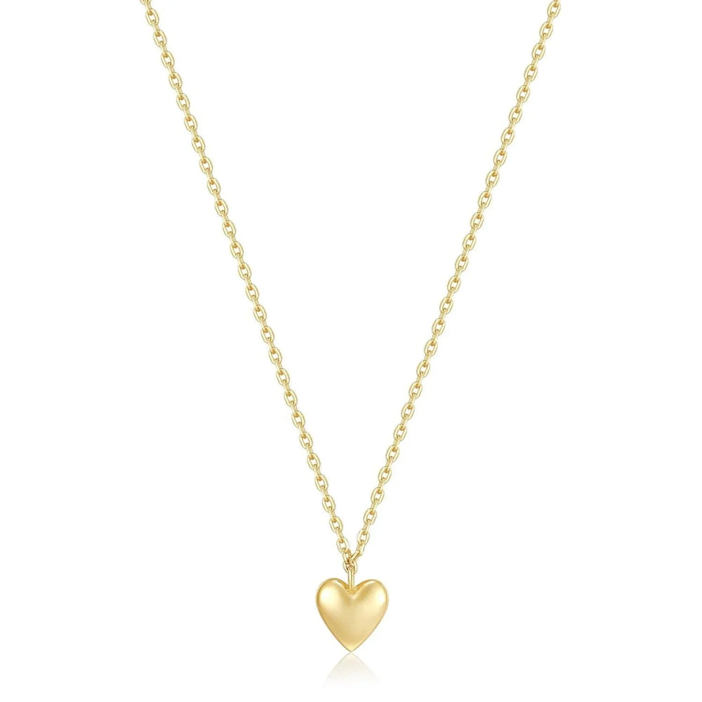 Micro Heart Charm Necklace