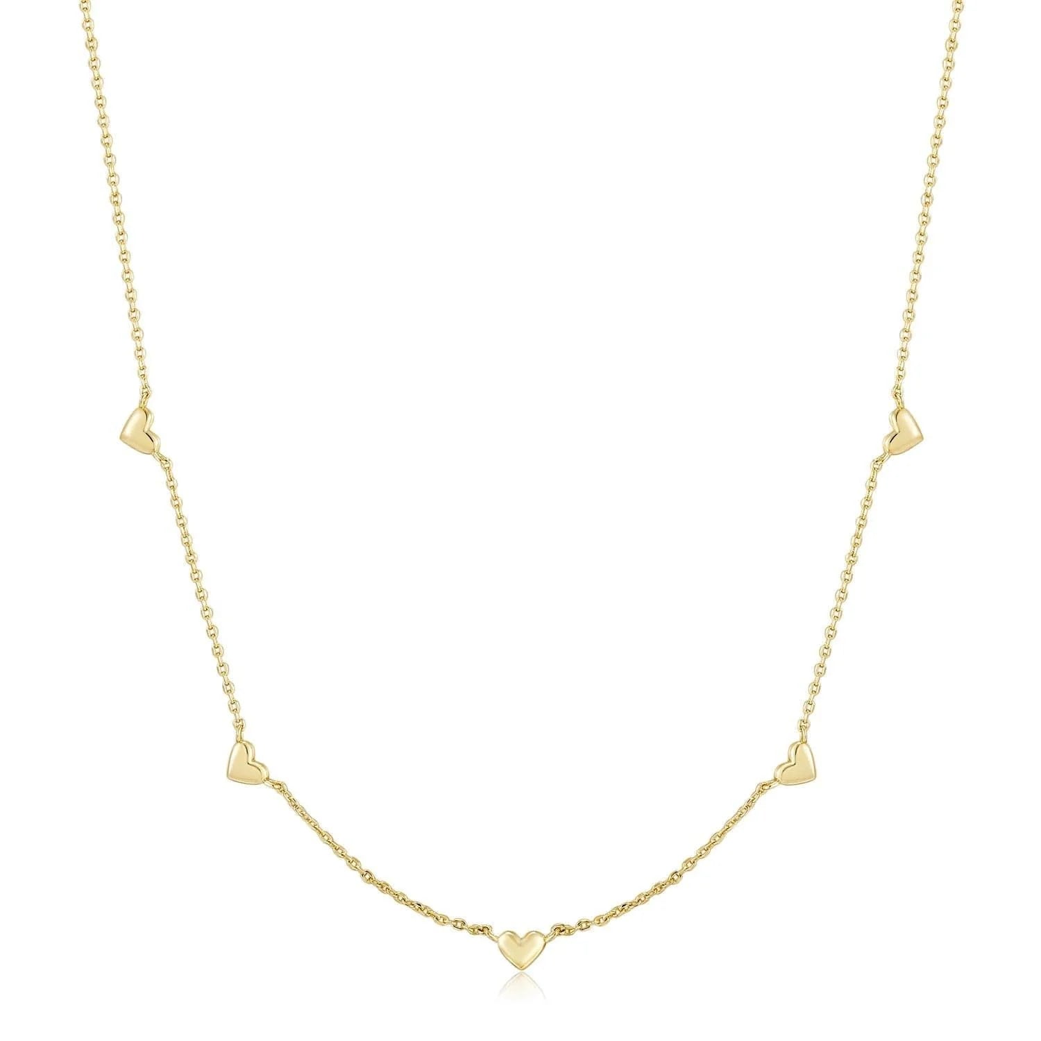 Multi Micro Heart Necklace