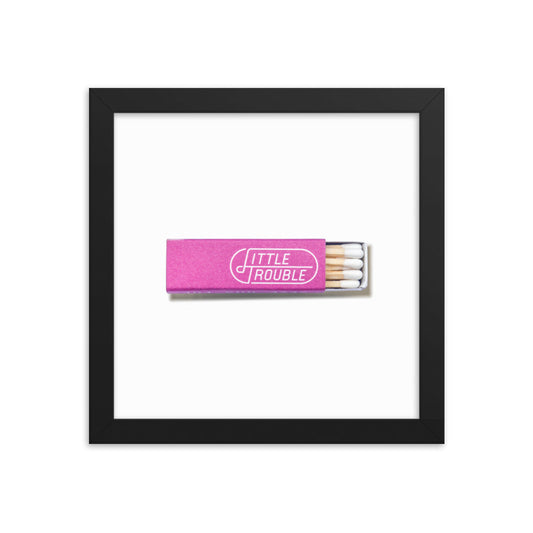 Little Trouble Framed Print