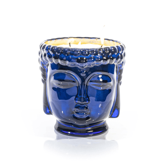 Caesonia | 24K Gold Sapphire Blue Glass Buddha Royale