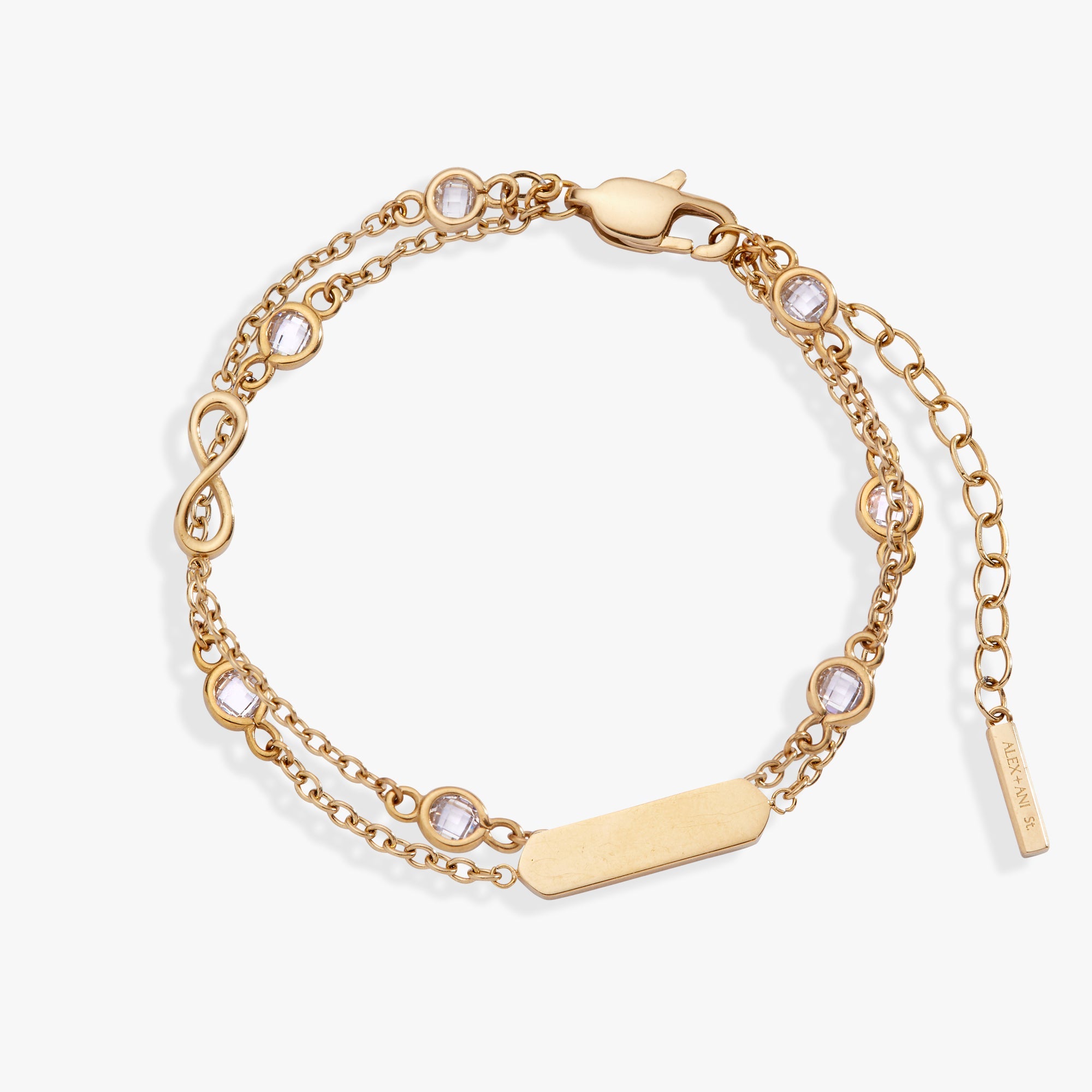 Infinity Chain Double Strand Bracelet