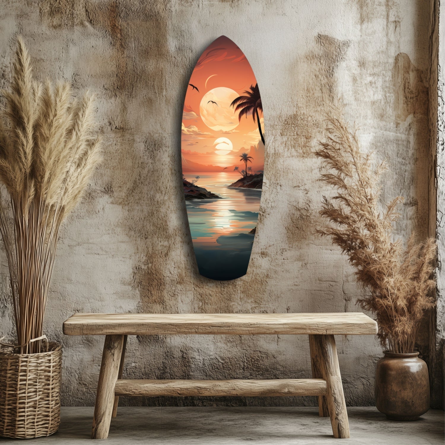 Sunset Dreams in the Ocean Glass Wall Art