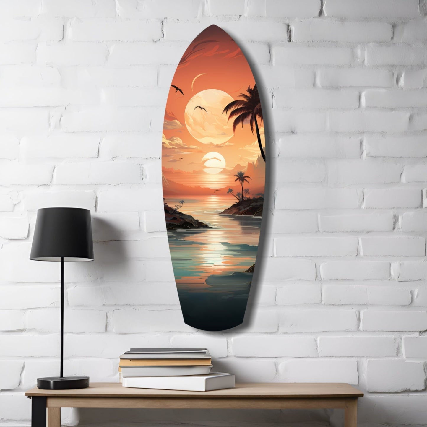 Sunset Dreams in the Ocean Glass Wall Art