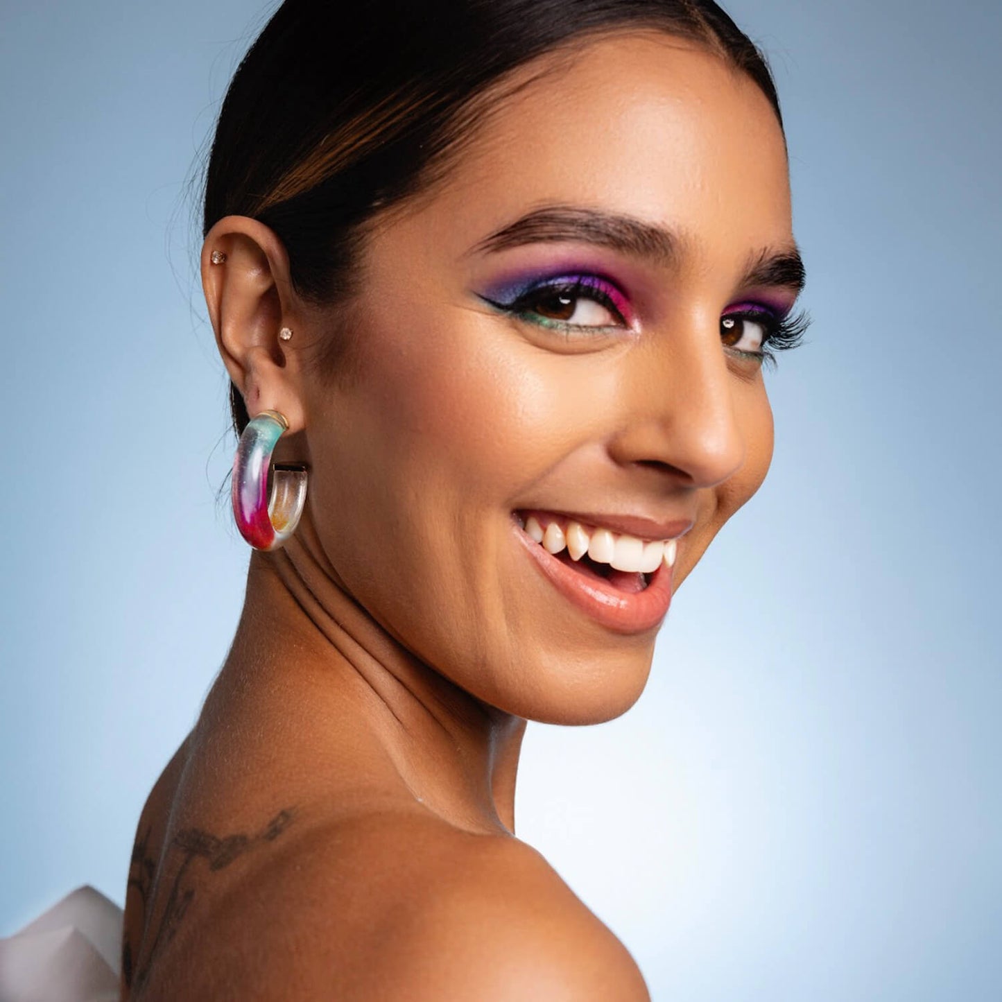 Mermaid Lucite Hoops