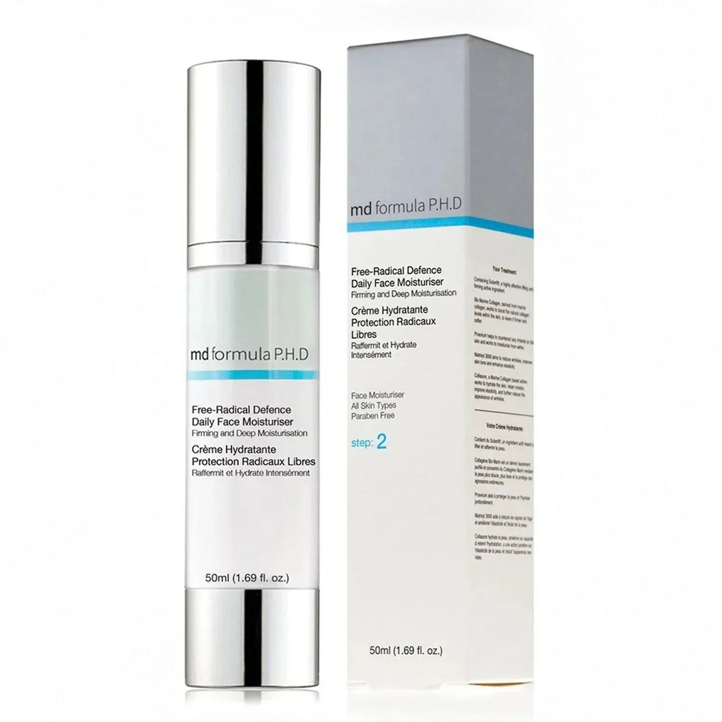 MD Formula Free Radical Defence Daily Moisturiser 50ml Twin Value Savings Pack