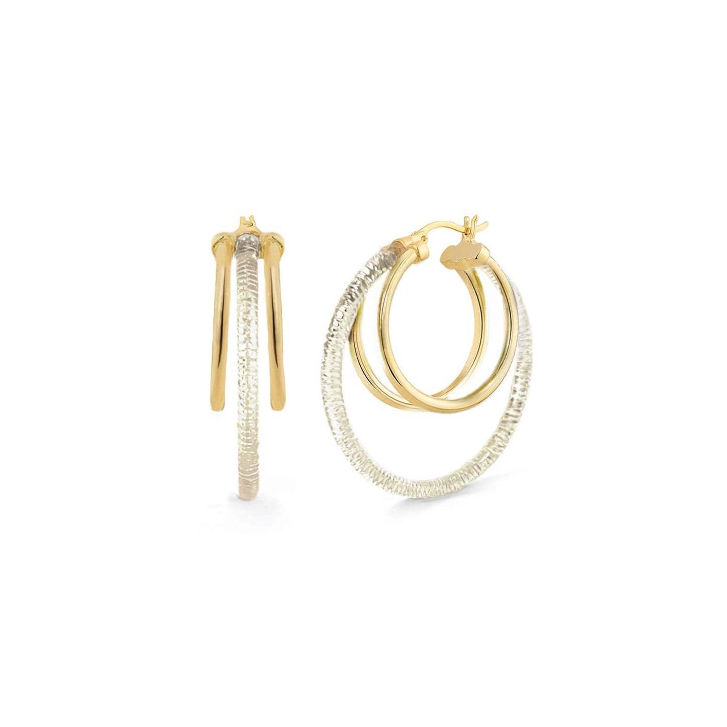 Multi Lucite Hoop Earrings