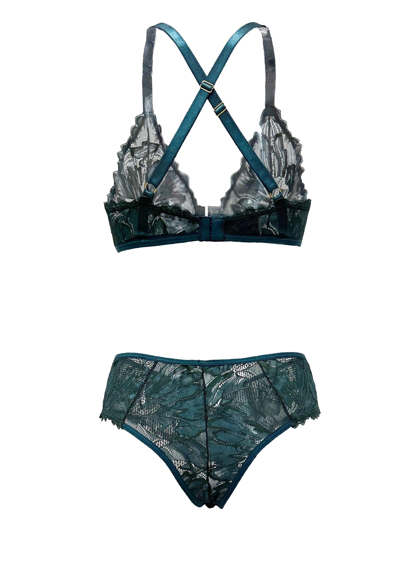 Peacock Coral O-Ring Bralette