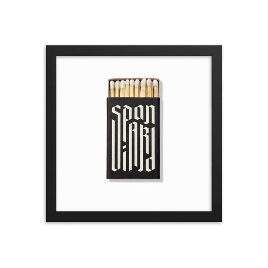 Spaniard Matchbox Framed Print