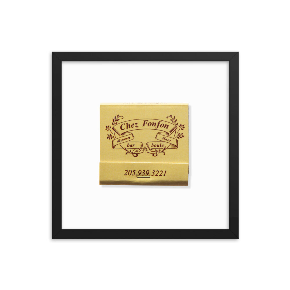 Framed photo paper poster