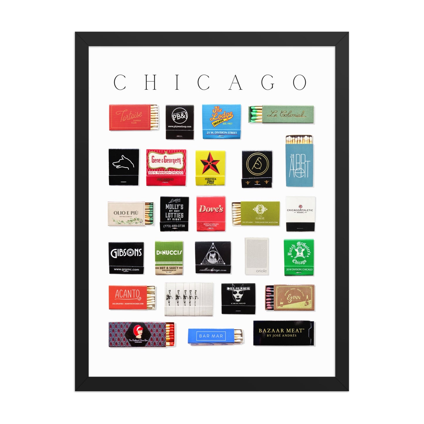 Chicago Matchbox Print
