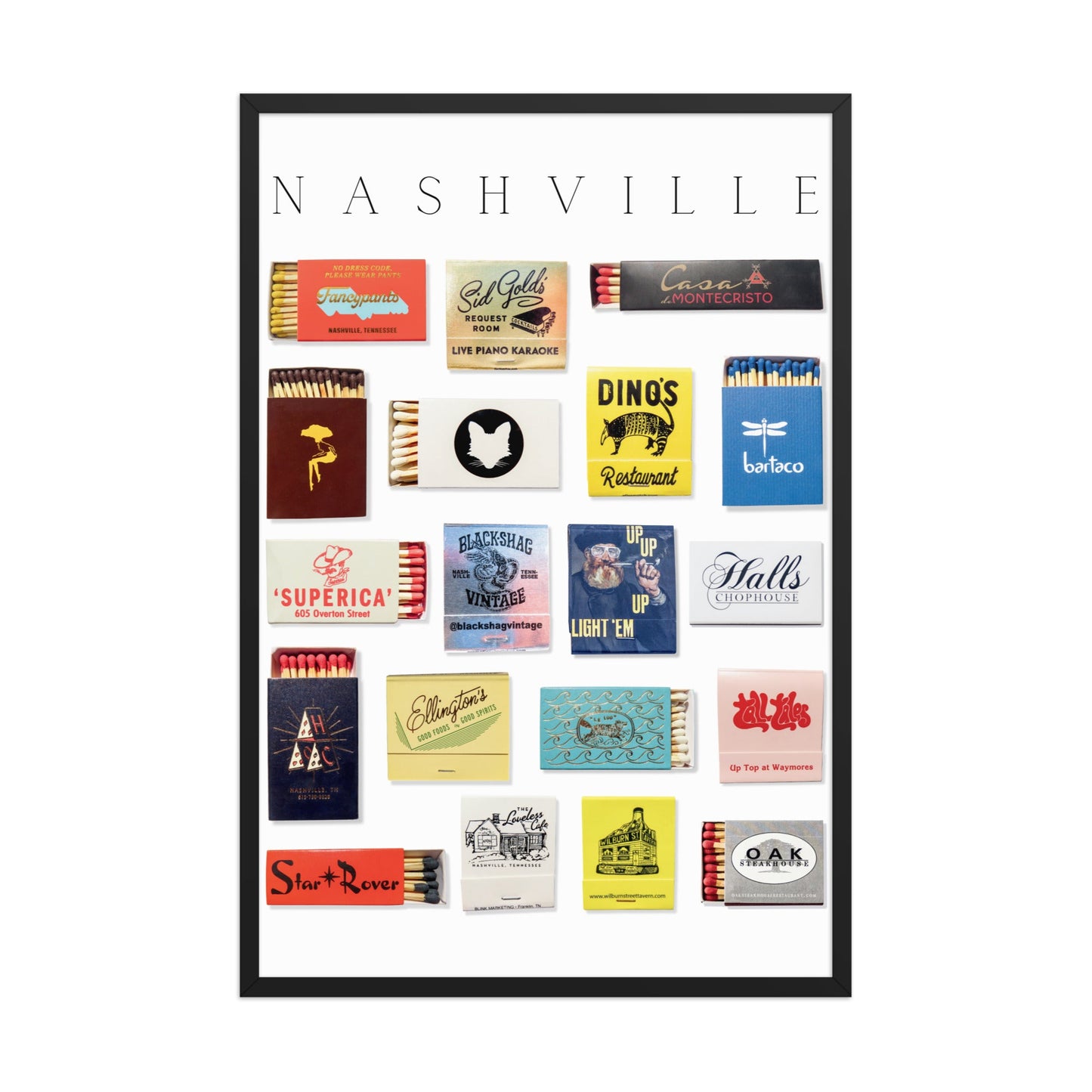 Nashville Matchbox Print