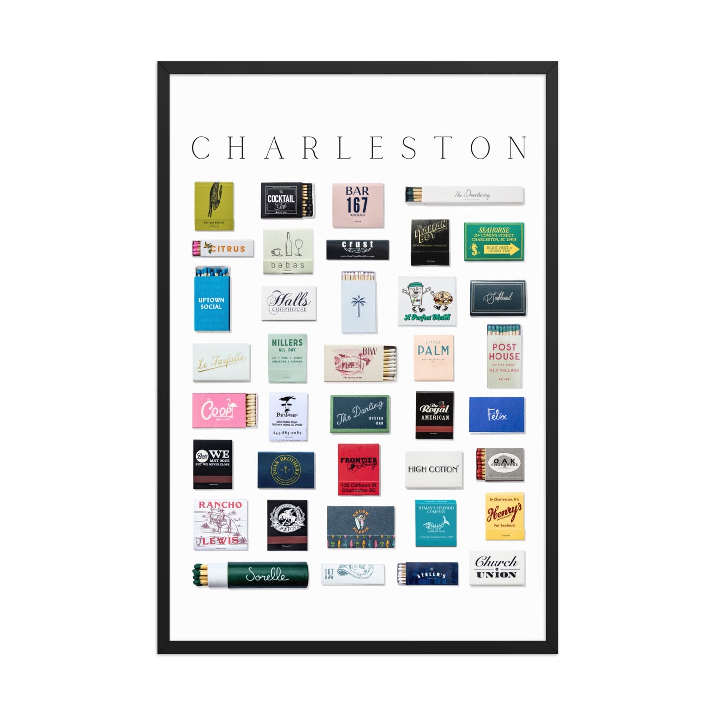Charleston Matchbox Print
