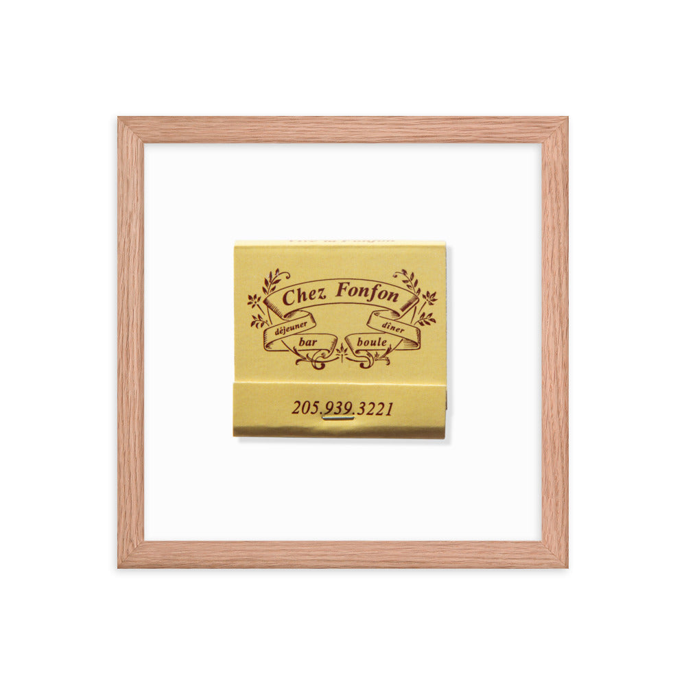 Framed photo paper poster