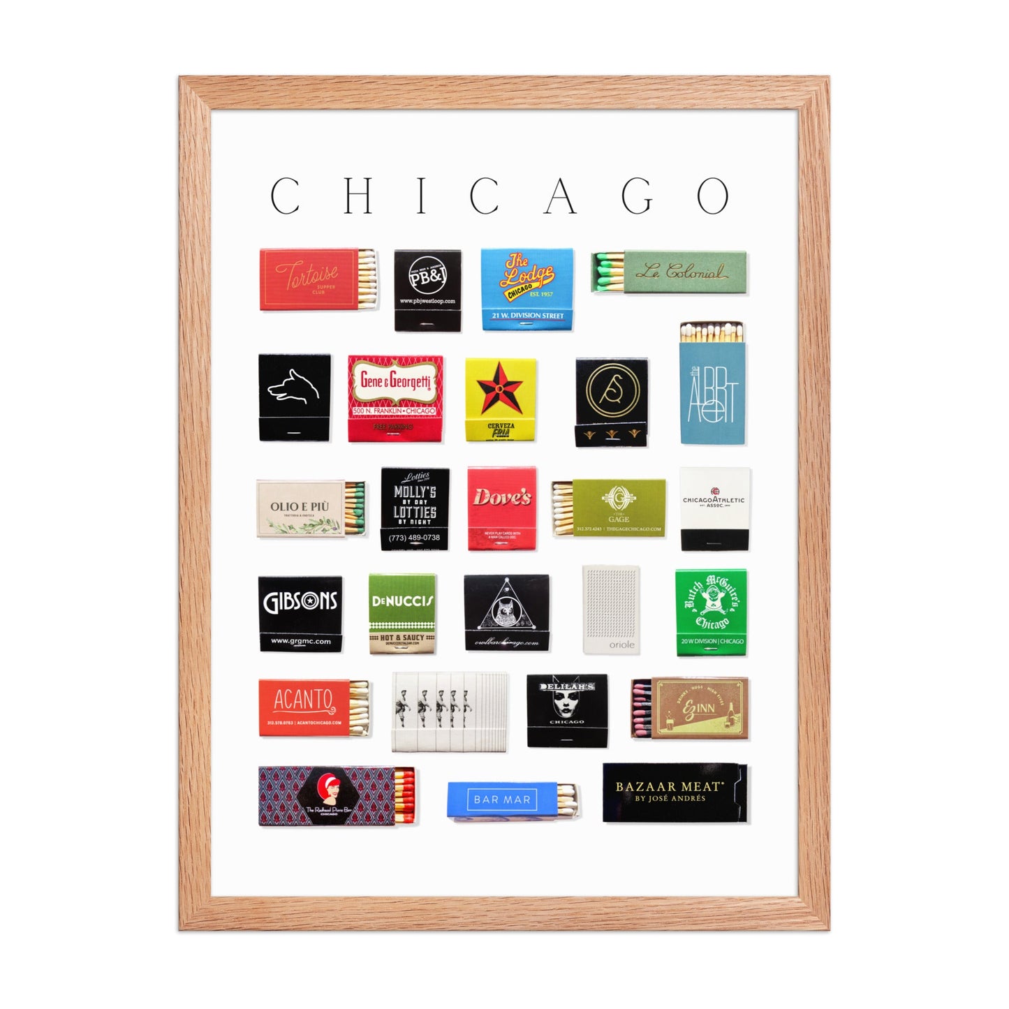 Chicago Matchbox Print