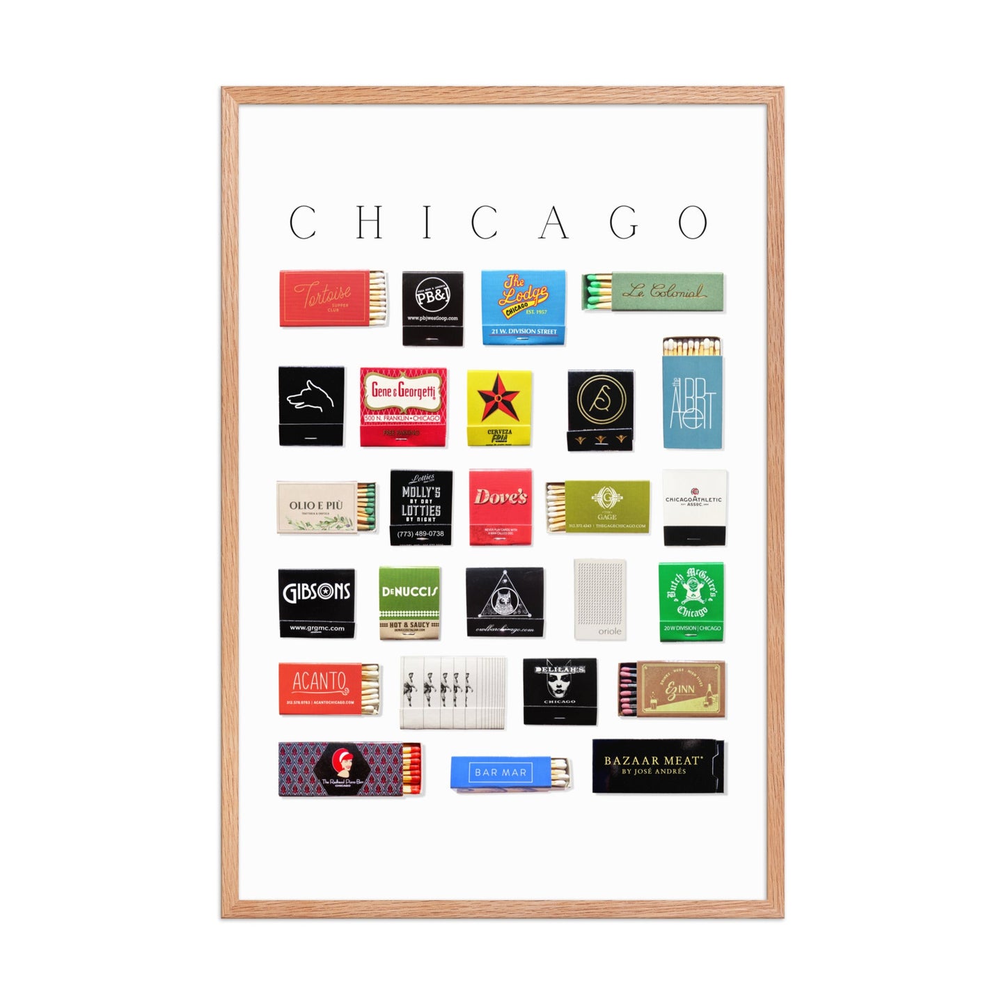 Chicago Matchbox Print