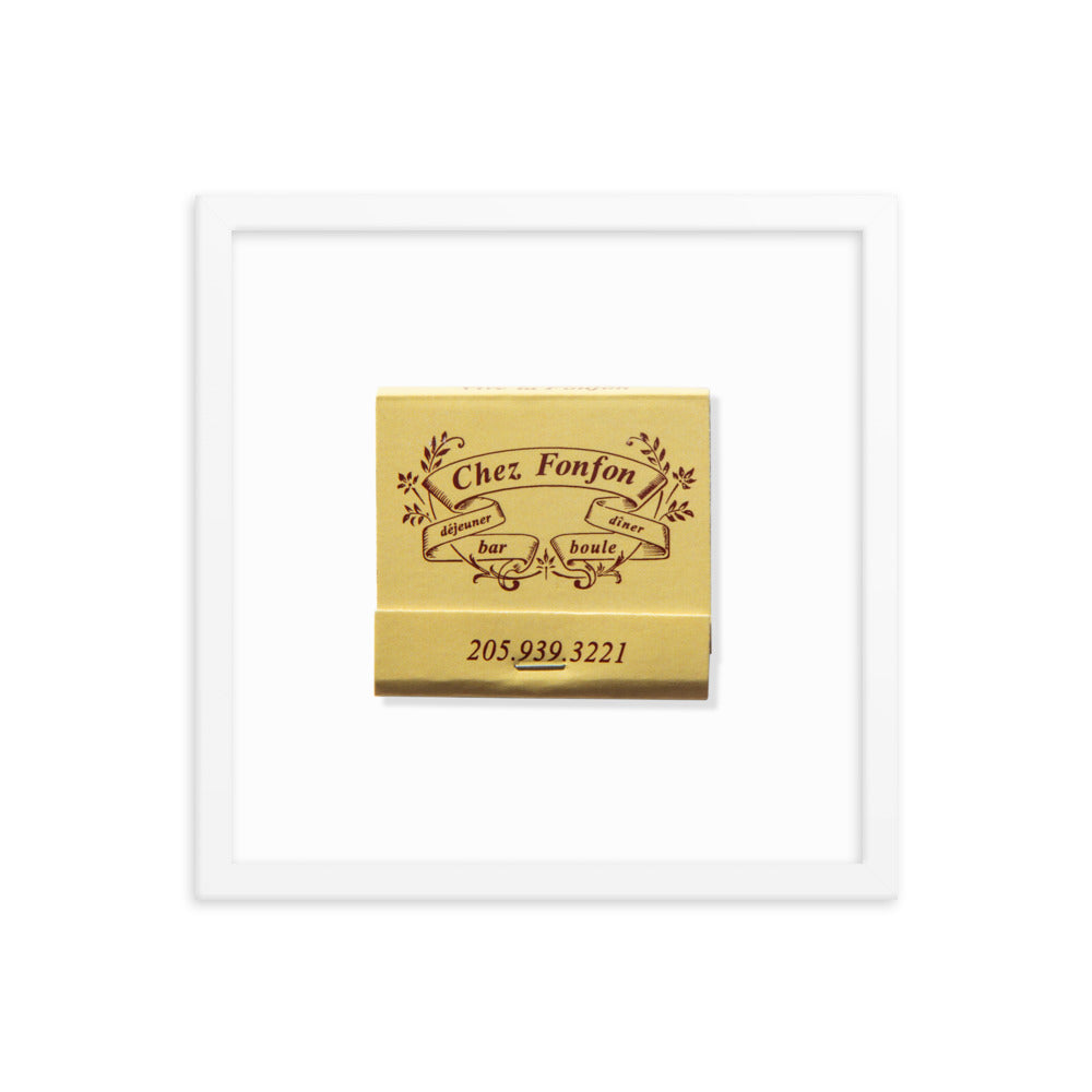 Framed photo paper poster