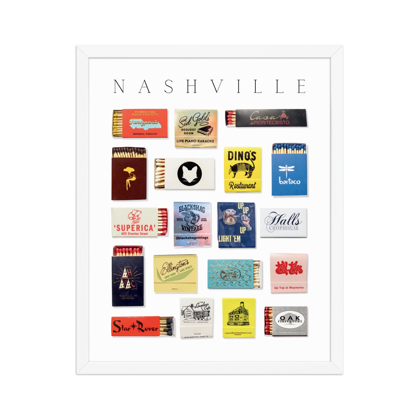 Nashville Matchbox Print