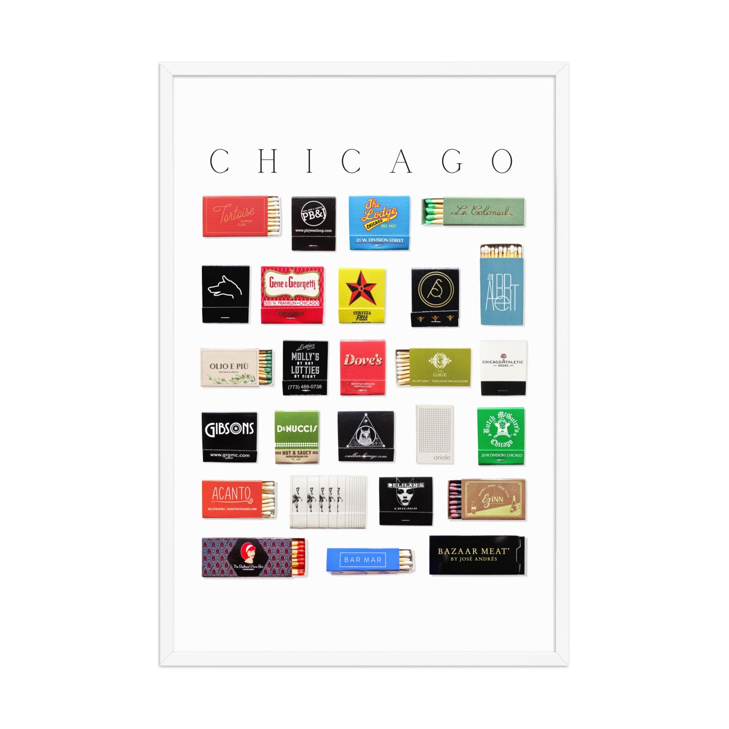 Chicago Matchbox Print