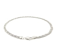14k White Gold Braided Bracelet (3.50 mm)