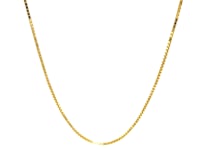 14k Yellow Gold Adjustable Box Chain (1.10 mm)