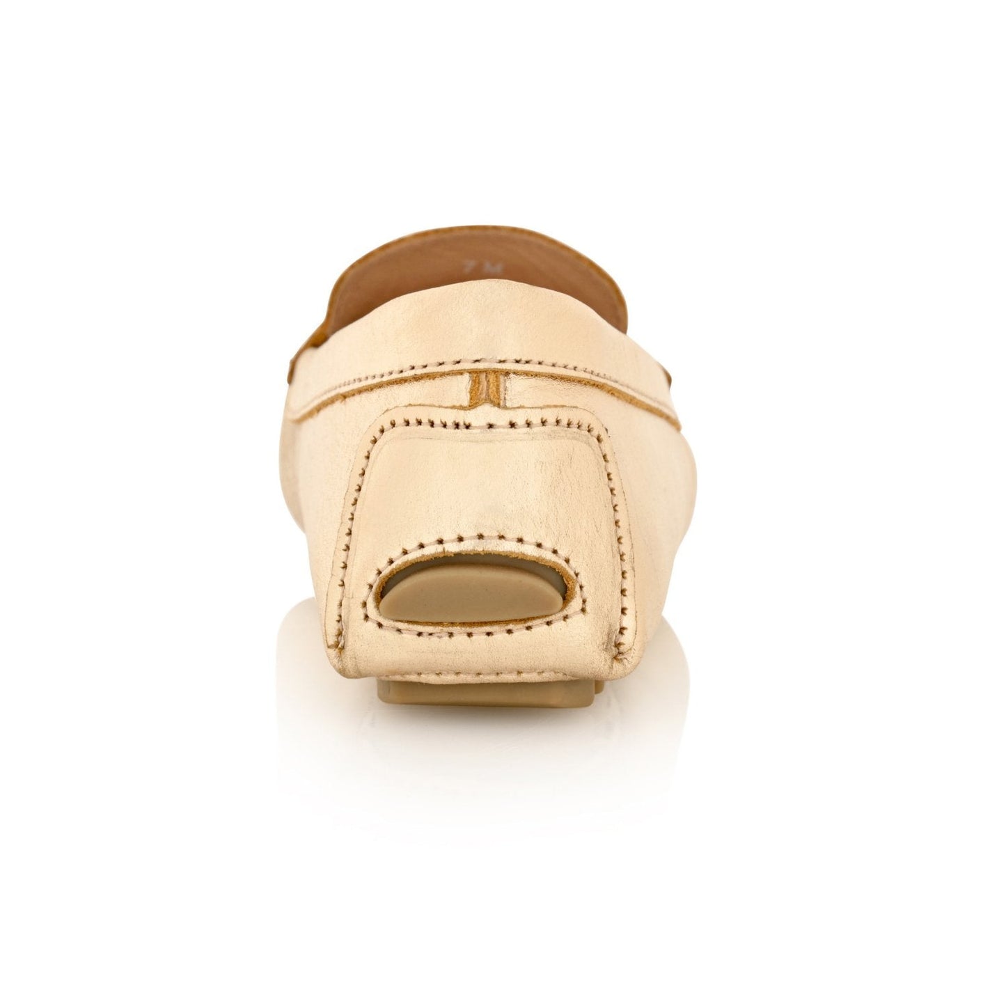 PIPER Leather Driving Loafer Gold Metallic
