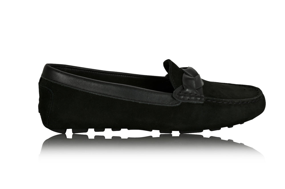 PIPER Leather Driving Loafer Black