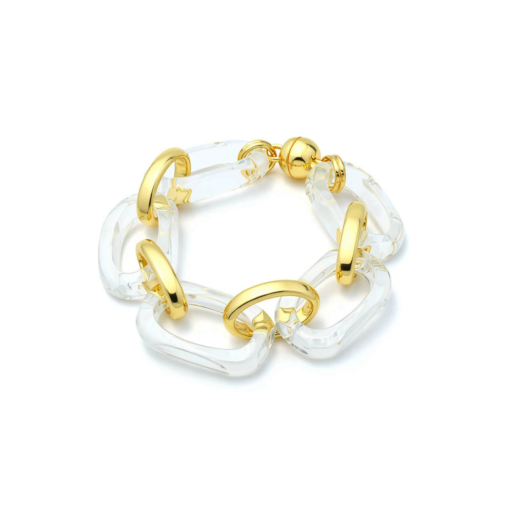 Clear Rectangle Lucite Bracelet