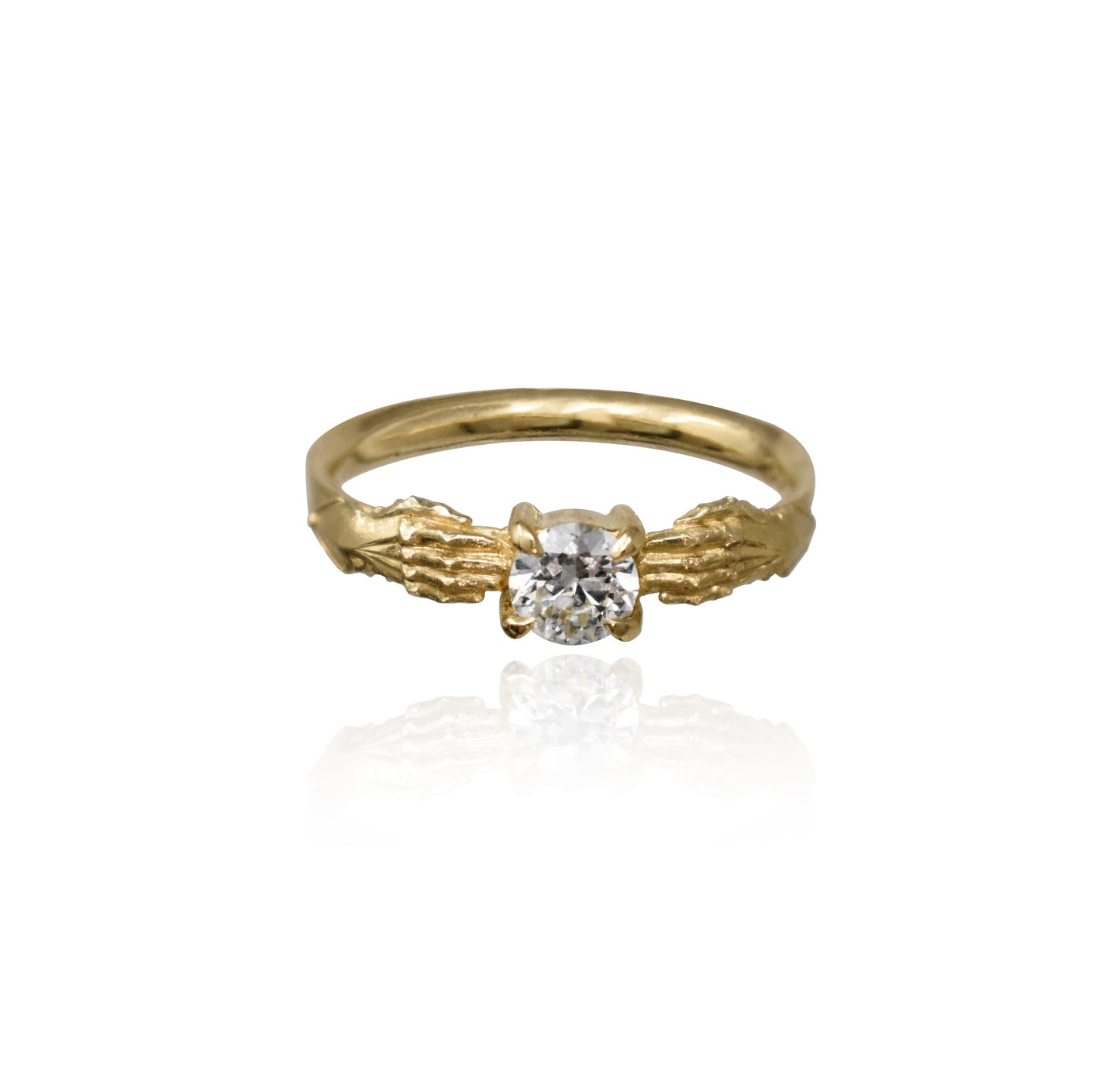 Stronghold Ring with Recycled Diamond