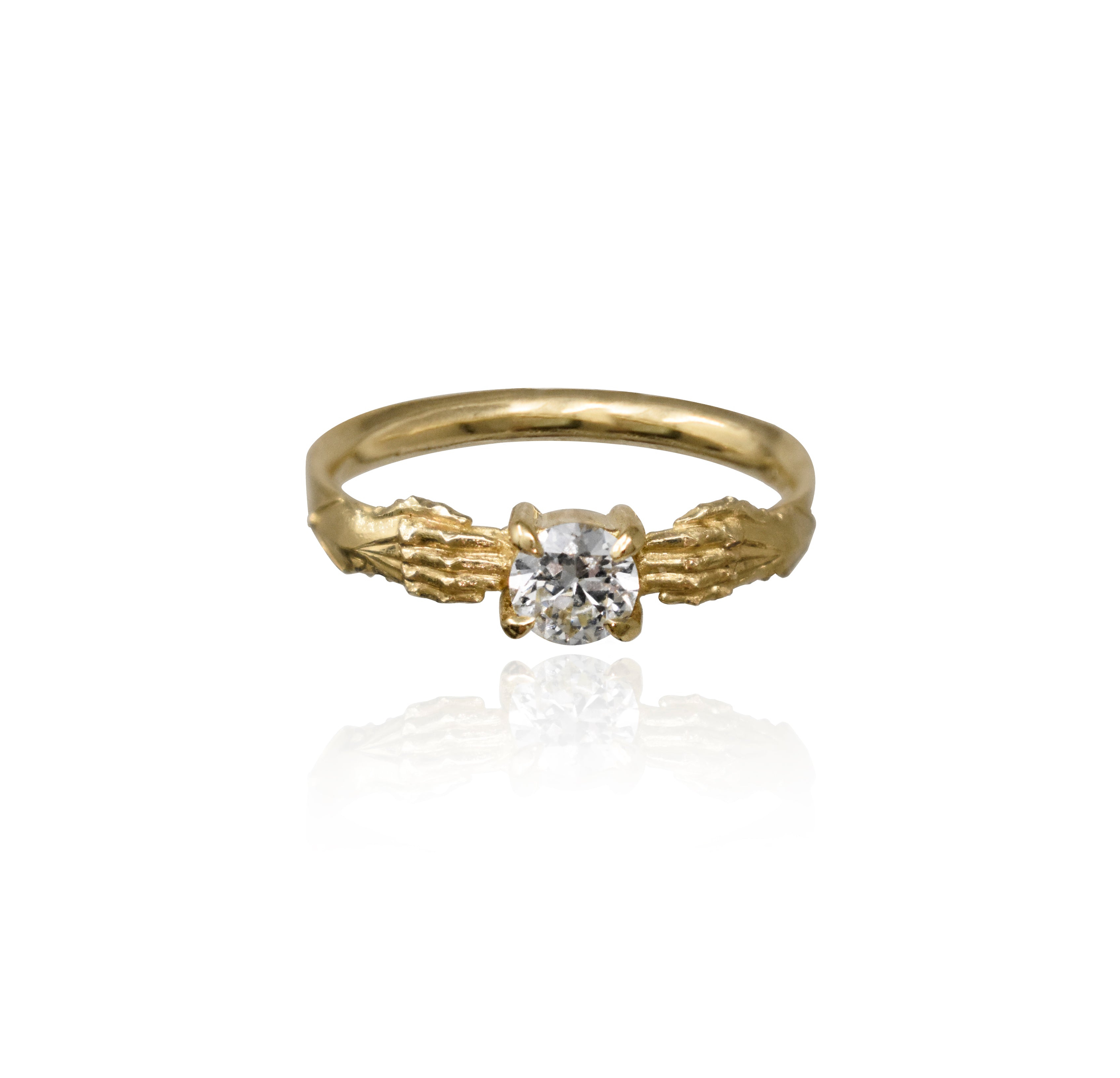 Stronghold Ring with Recycled Diamond