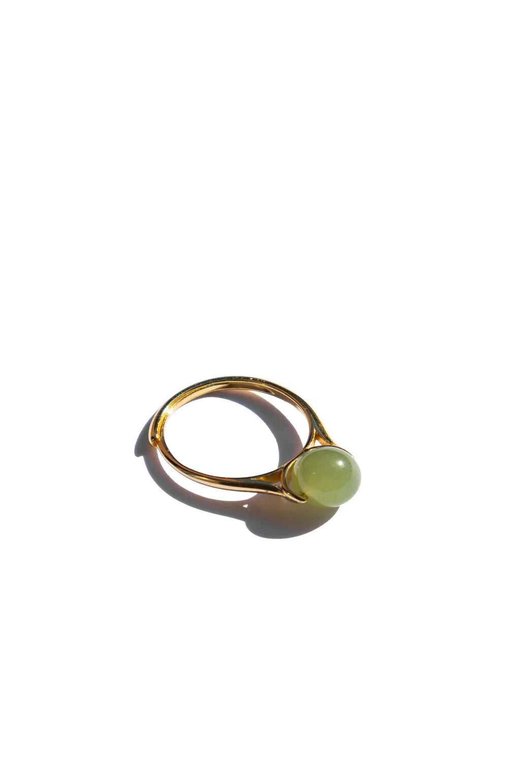Equinox — Green Bead Jade Ring