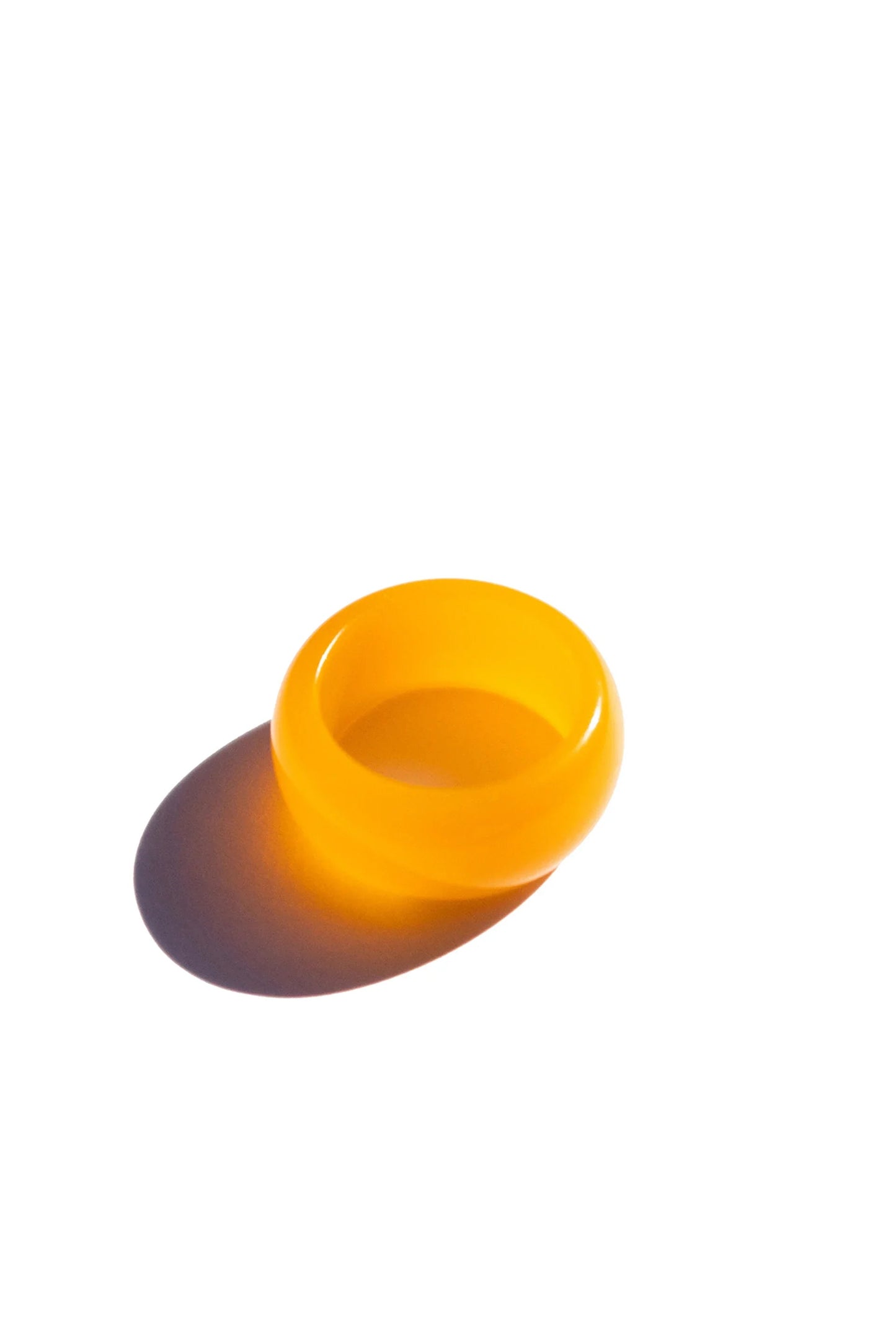 Mandarin โ Orange Jade Stone Ring