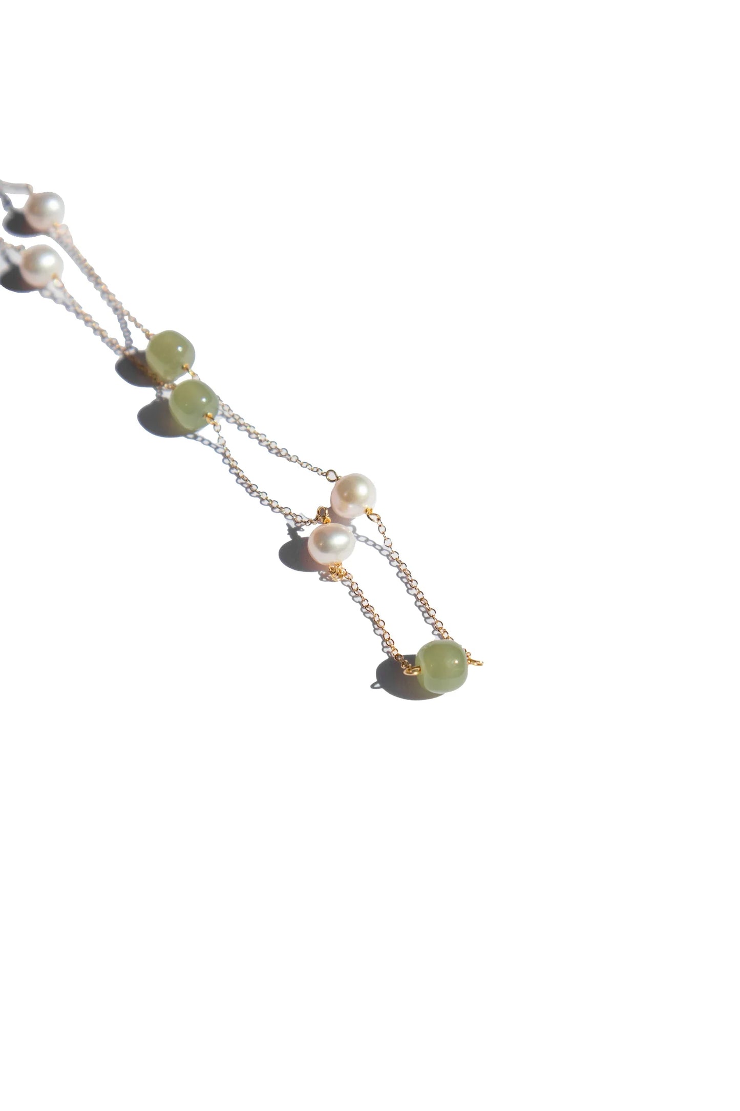 Olivia — Jade Pearl Necklace