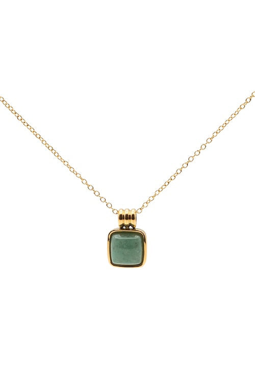 Puzzle — Jade Stone Pendant Necklace