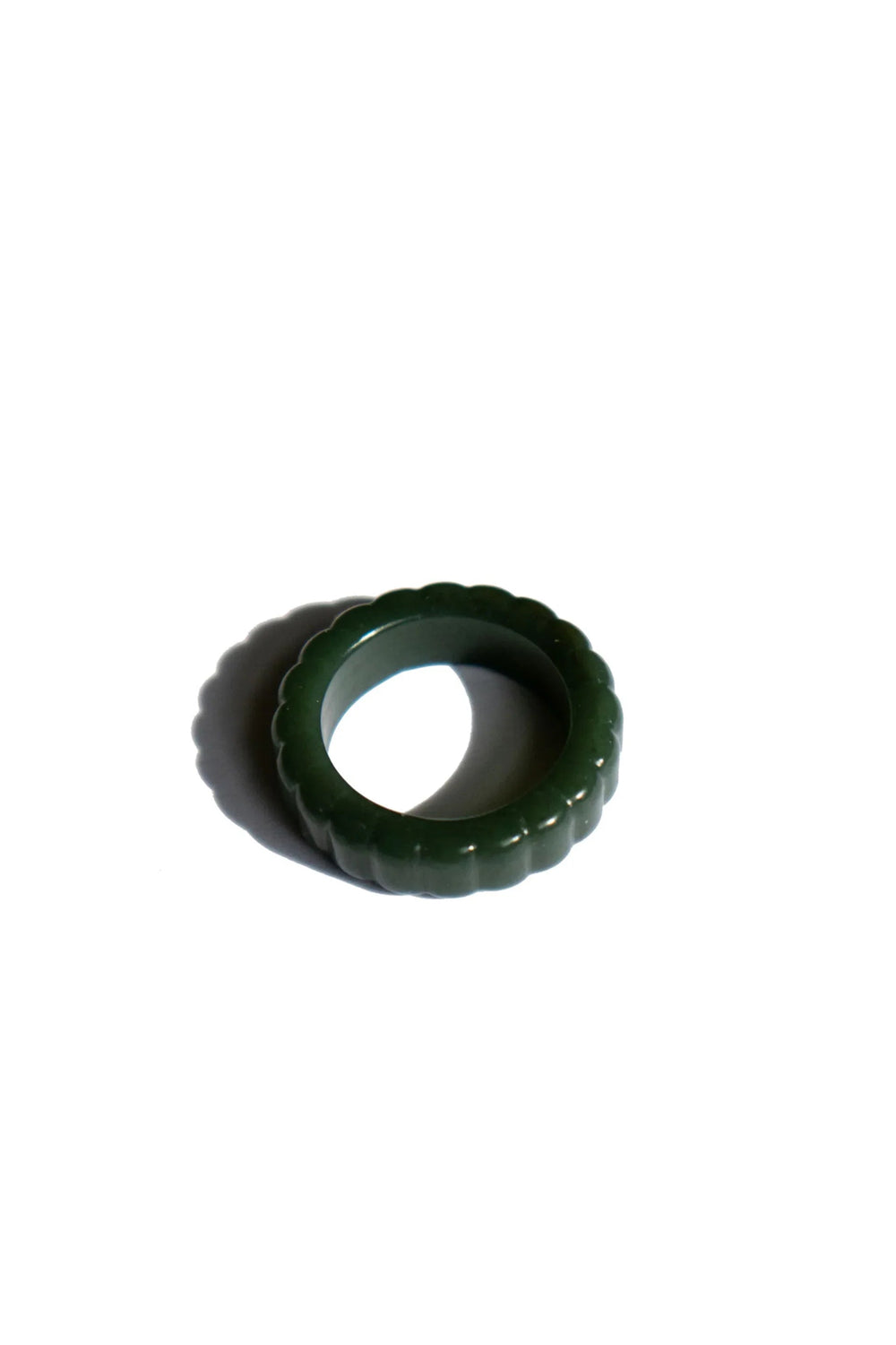 Sophia Skinny — Ribbed Jade Ring