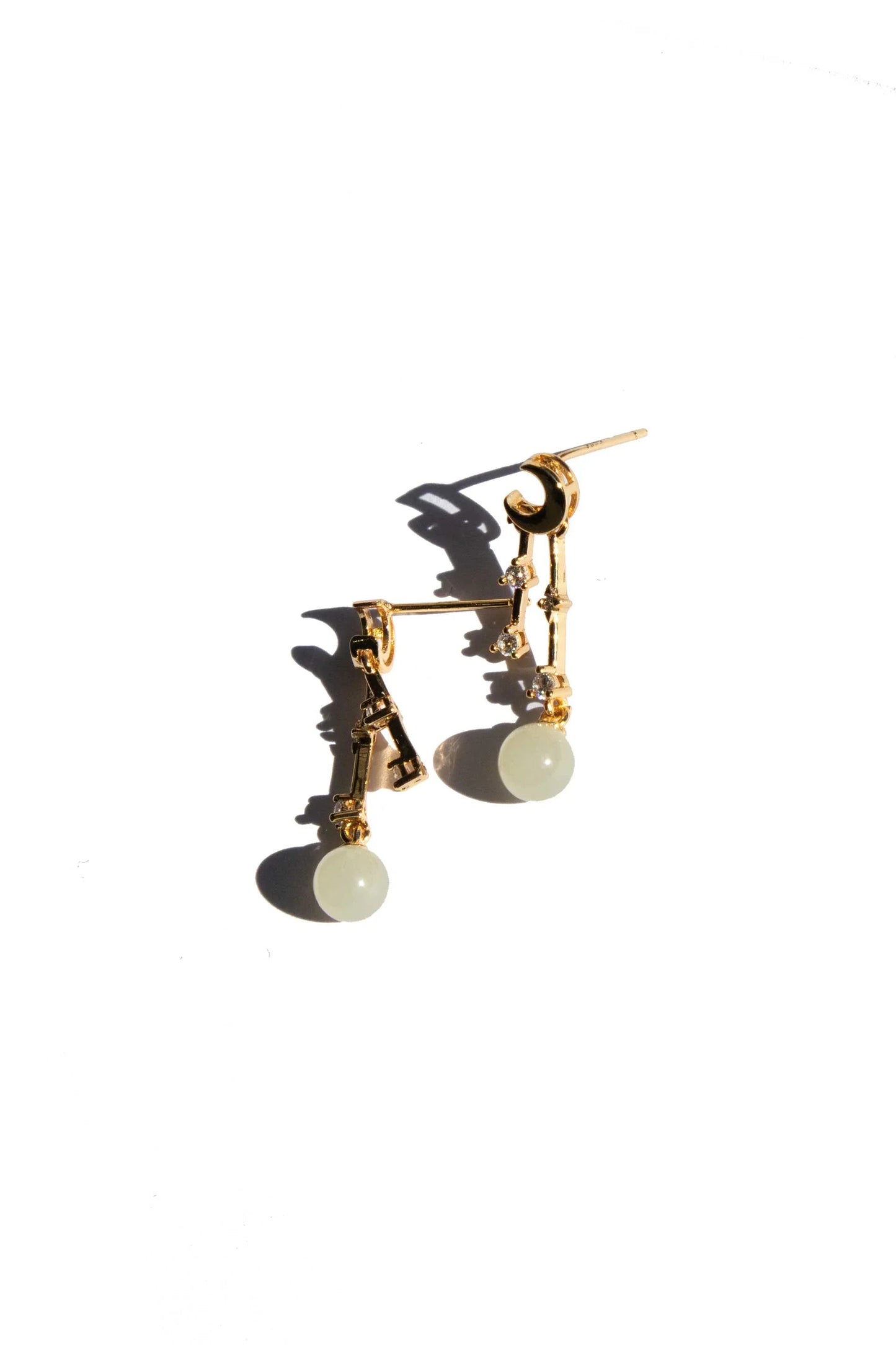 Twinkle — Moon and Star Drop Earrings