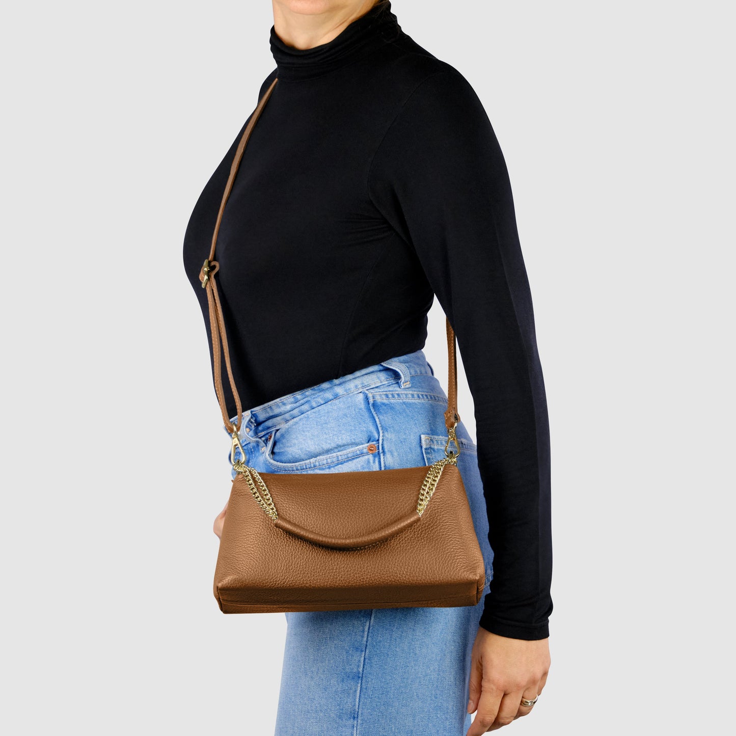 Calf Leather Shoulder Bag