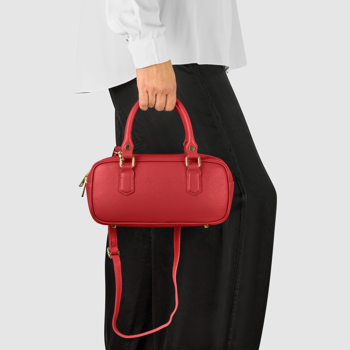 Calf Leather Top-Handle Bag